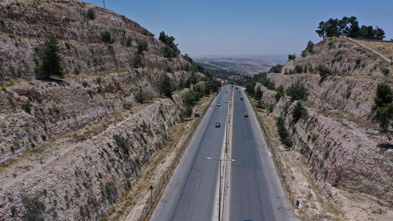 طريق أربد -جرش -عمان  الجزء الثاني